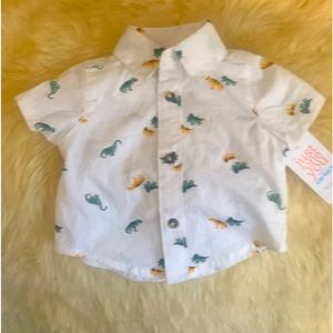 Infant boys short sleeve button up shirt